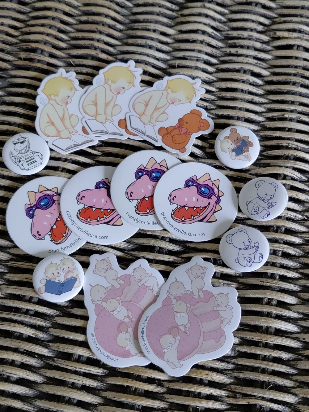 Brandy Melville Pin & Sticker Set